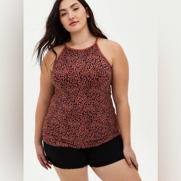 Torrid FOXY HIGH NECK TANK top GUC SZ 4X - Picture 1 of 7